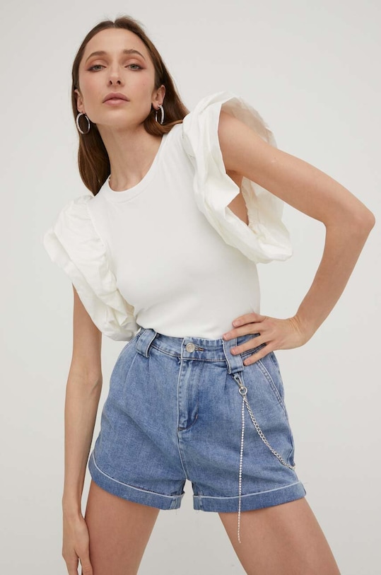 Answear Lab szorty jeansowe niebieski SJ1163.KK