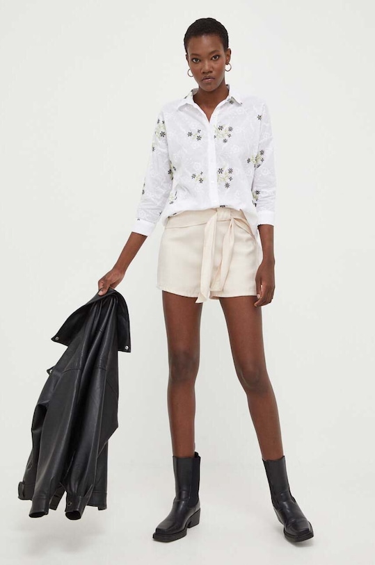 Kraťasy Answear.LAB GI1907.JS béžová WW23