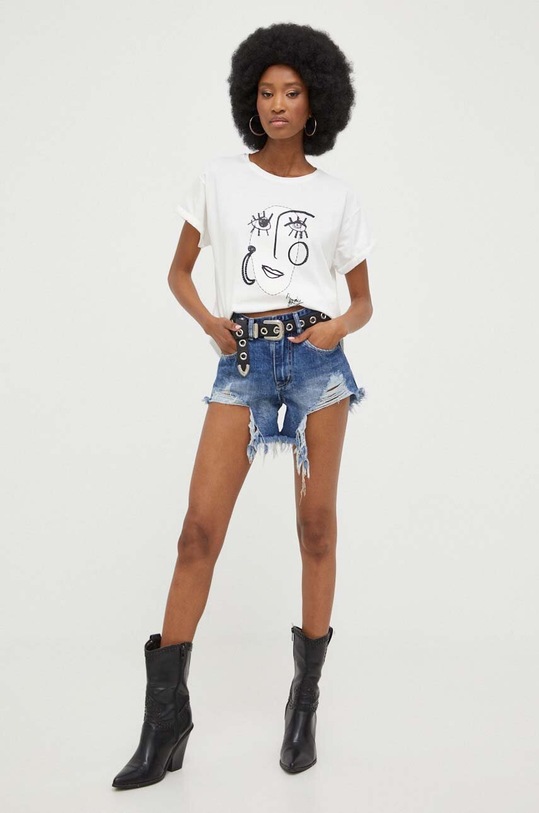 Answear Lab szorty jeansowe y912.KK niebieski WW23