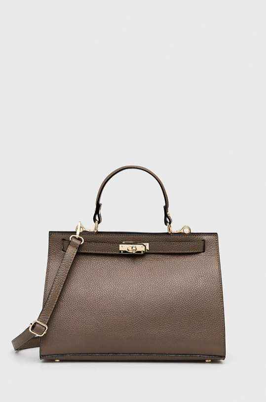 Answear.LAB torebka skórzana skóra licowa beżowy modeli17.30.WK