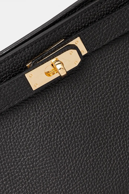 Δερμάτινη τσάντα Answear.LAB μαύρο modeli17.30.WK