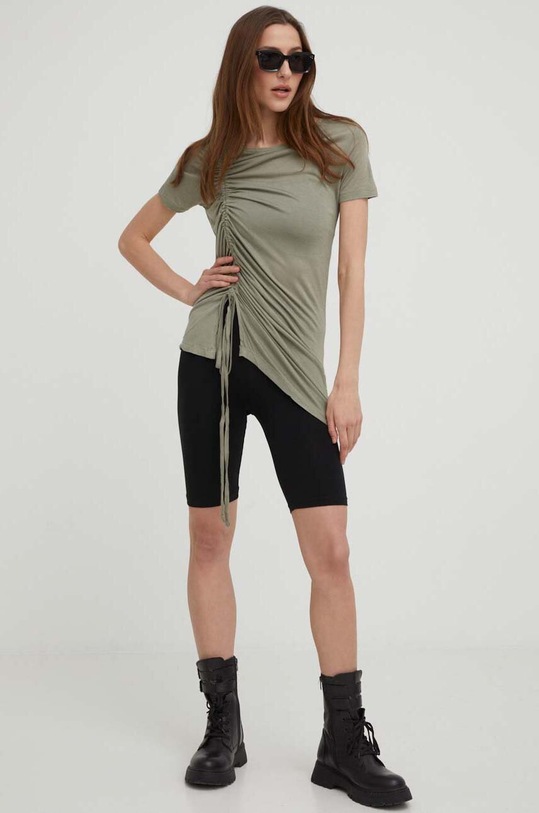 Answear Lab t-shirt LTS.69DIANA.2.db zielony WW23