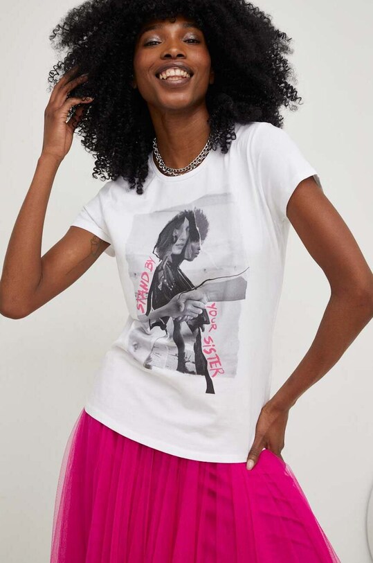 Answear Lab t-shirt bianco TSD02E