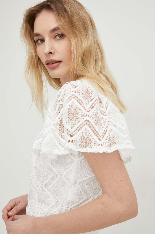 Tričko Answear.LAB hladký bílá 1.11WK