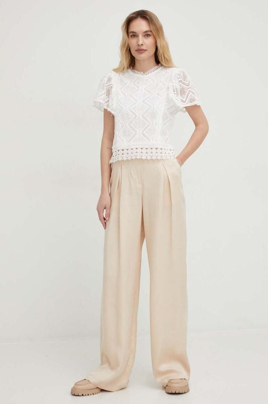 Tričko Answear.LAB 1.11WK bílá WW23