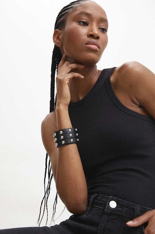 Answear Lab bransoletka skórzana czarny jew.5.CWK