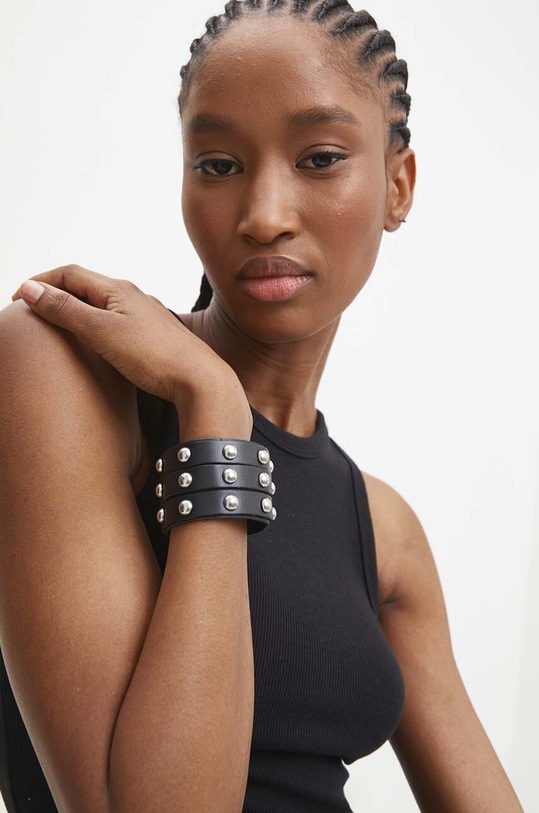 Answear Lab bransoletka skórzana czarny jew.5.CWK