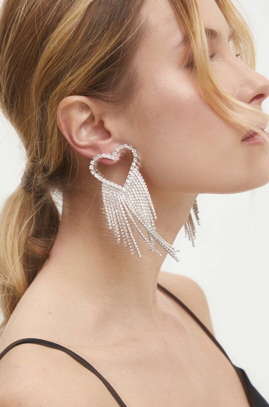 Сережки Answear Lab циркон срібний 90176.IKK