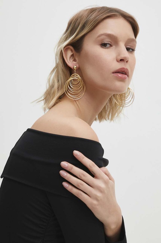 Náušnice Answear.LAB zlatá 120118.cdb