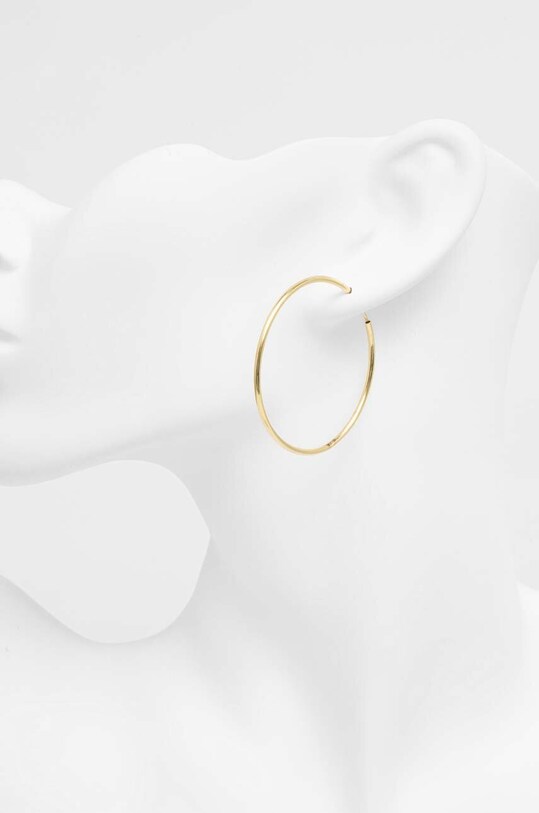 Srebrne naušnice presvučene zlatom Answear.LAB zlatna 24899.HWK