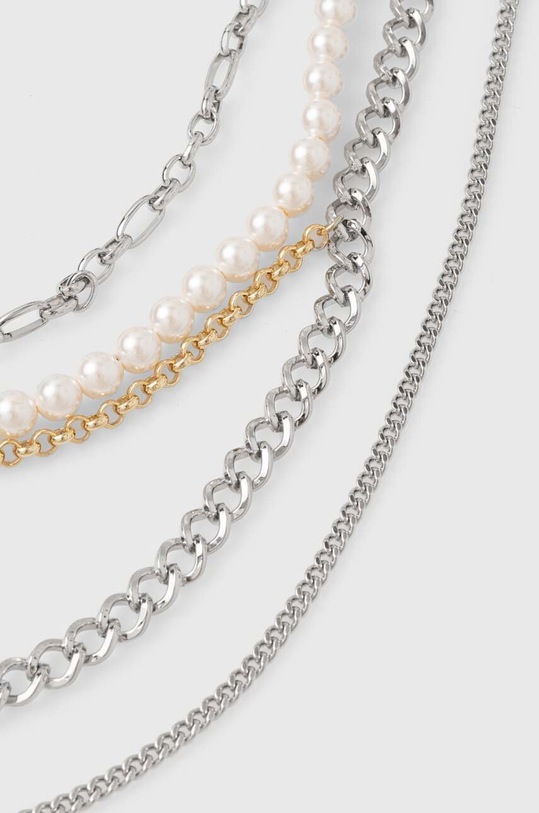 Accesorii Answear Lab colier 5row.fh argintiu