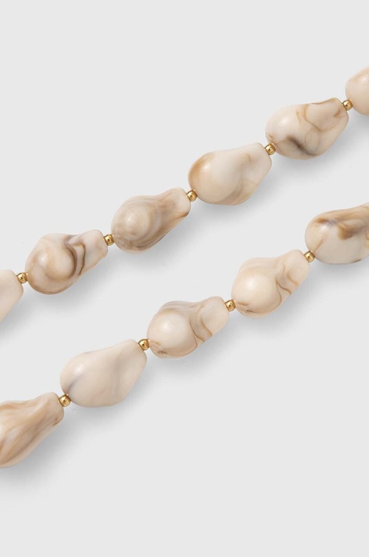 Κολιέ και σκουλαρίκια Answear.LAB μπεζ 41298.41284.fh