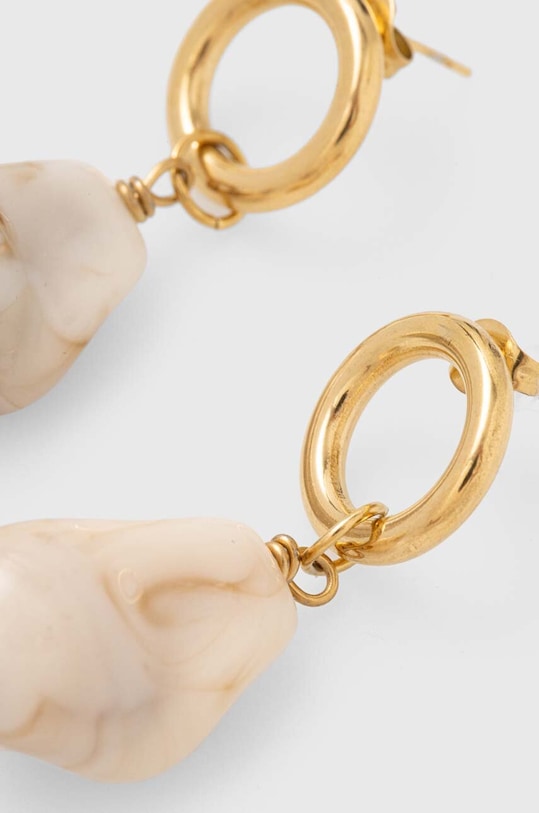 Κολιέ και σκουλαρίκια Answear.LAB 41298.41284.fh μπεζ