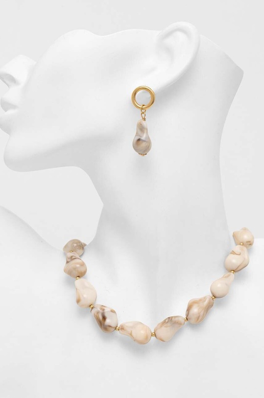 Κολιέ και σκουλαρίκια Answear.LAB 41298.41284.fh