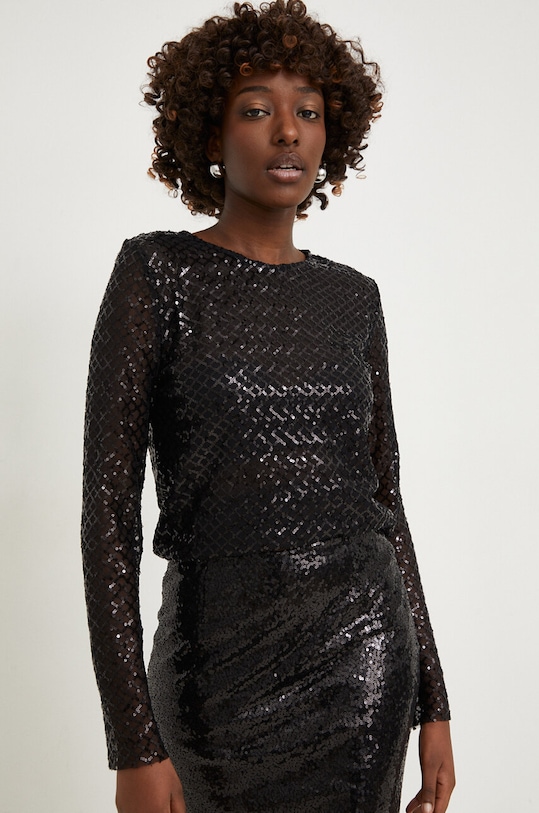 Halenka Answear.LAB hladký černá 5027.iw