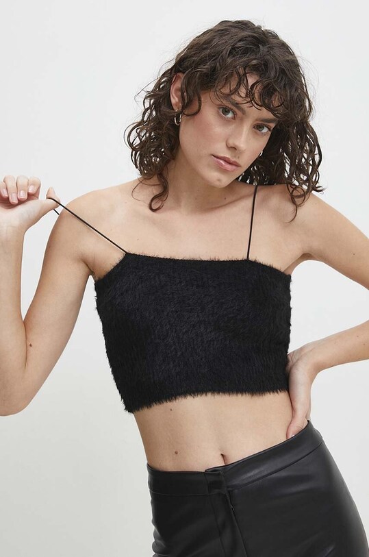 Топ Answear.LAB casual чёрный TOPKD129BL.HWK