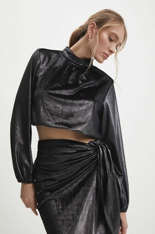 Блузка Answear.LAB длинный чёрный 12524.HWK