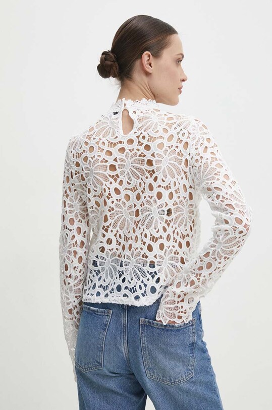 Answear Lab bluza uni alb V6978.HWK