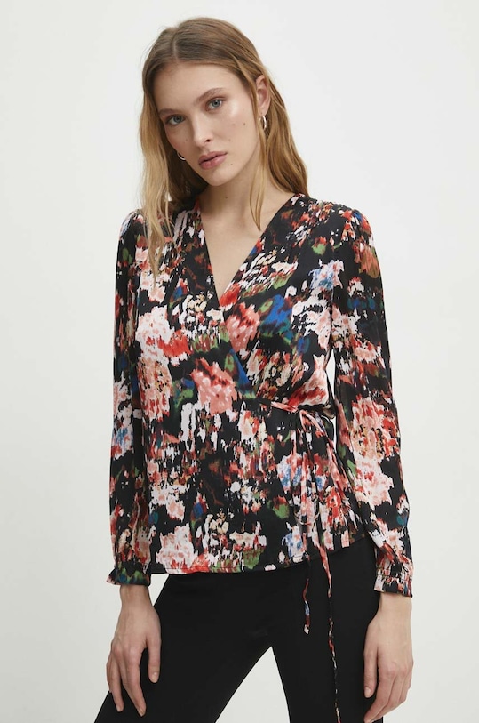 Блузка Answear.LAB візерунок чорний mj28464.FKK