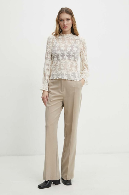 Answear Lab bluzka 81006.FKK beżowy WW24