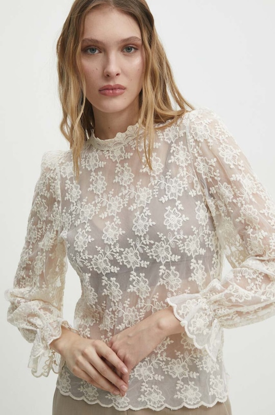 Answear Lab bluzka beżowy 81006.FKK