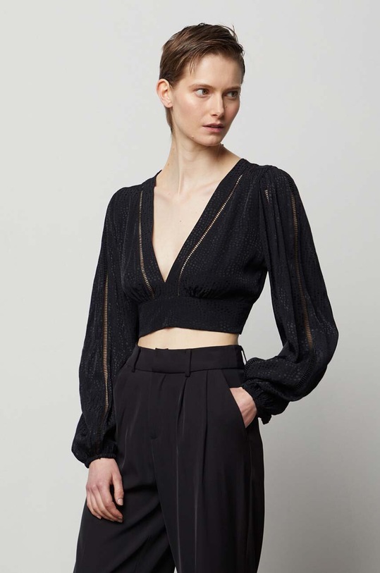 Blúzka Answear Lab čierna 24y23349.tdb