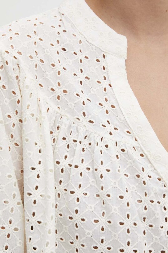 Answear Lab bluza din bumbac 6876.TKK alb