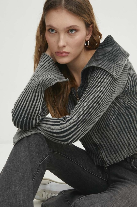 Answear Lab kardigan bawełniany 60206.td szary