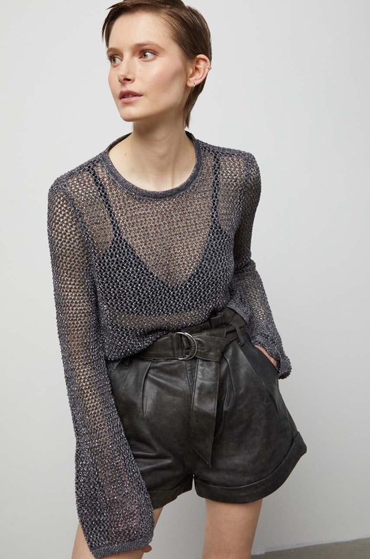 Answear Lab pulover 10350.td argintiu WW24