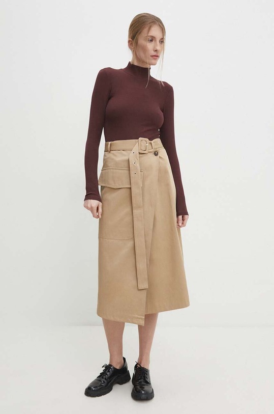 Answear Lab longsleeve 5127.TKK bordowy WW24