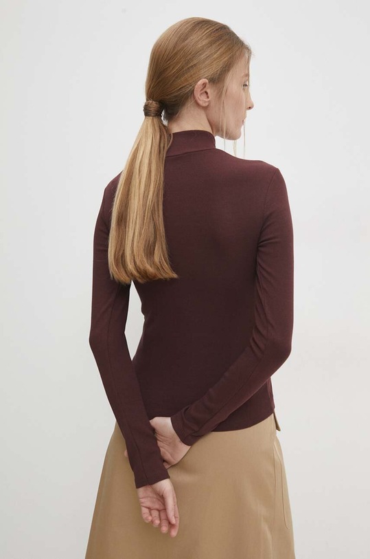 Odzież Answear Lab longsleeve 5127.TKK bordowy