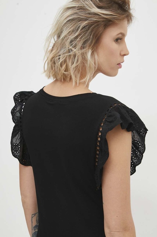 Answear Lab bluzka z elastanem czarny FG5196.hh