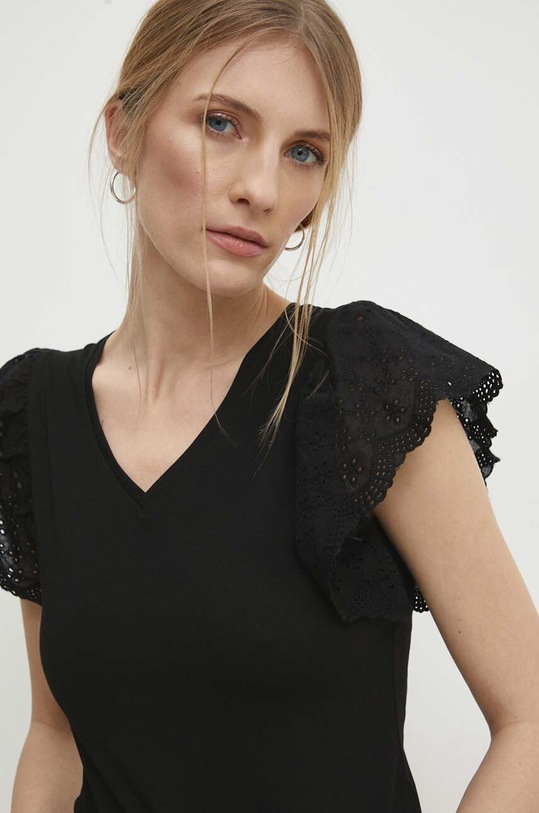 Answear Lab body z elastanem czarny FG5231.hh