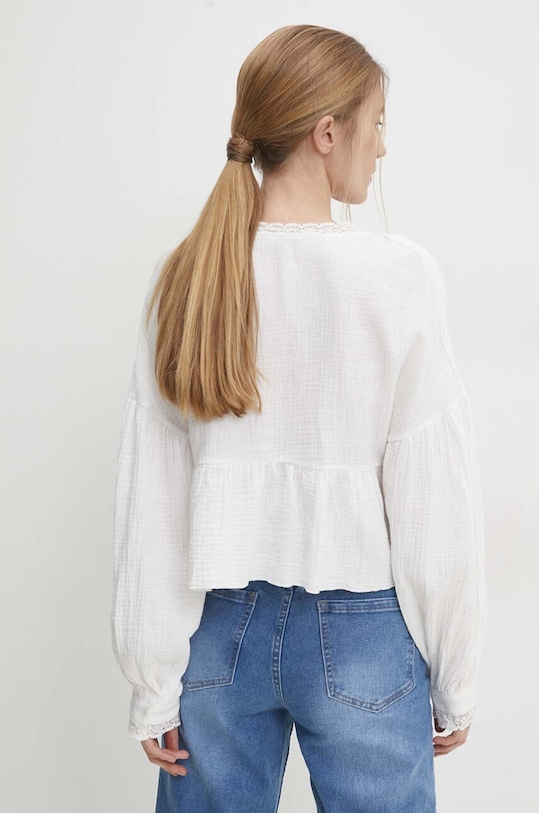 Odjeća Pamučna majica Answear.LAB 9297.HWK bijela