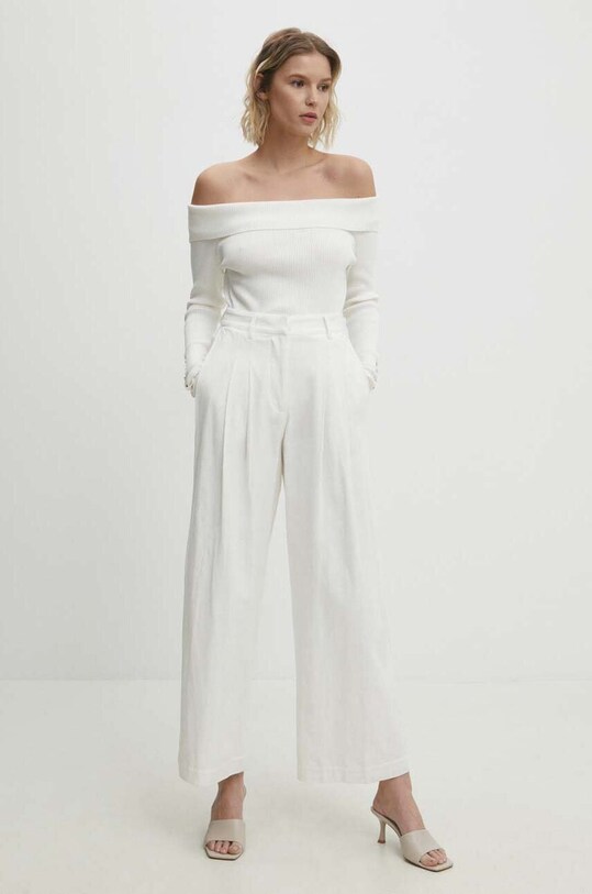 Answear Lab pulover MCY05531.HWK alb WW24