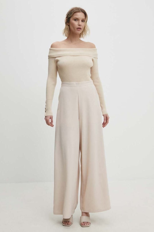 Answear Lab pulover MCY05531.HWK bej WW24