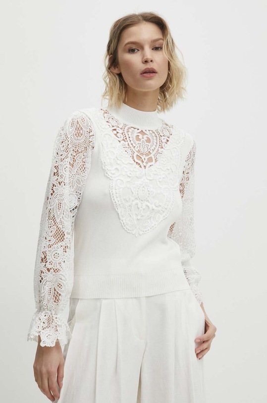 Answear Lab sweter biały MCY05365.HWK