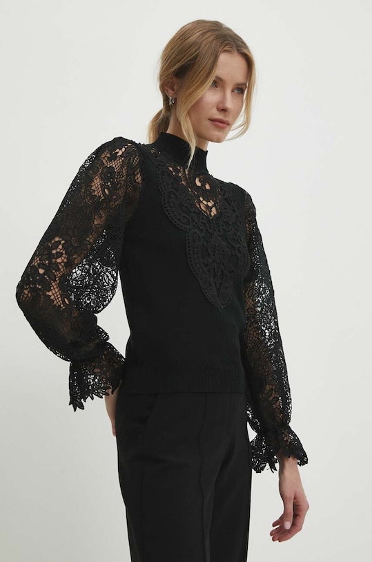 Answear Lab sweter pozostałe czarny MCY05365.HWK