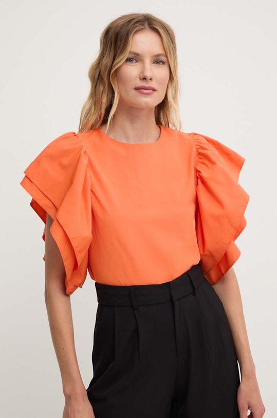Одяг Бавовняна блузка Answear Lab 23438.th помаранчевий