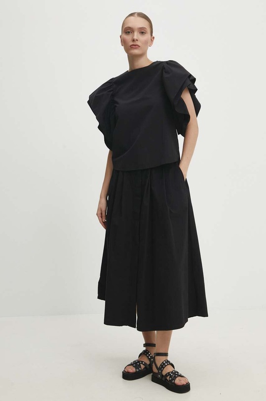 Answear Lab bluzka bawełniana 23438.th czarny WW24