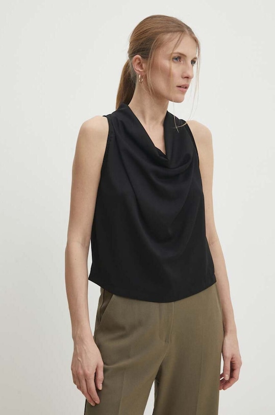 Answear Lab bluzka regular czarny 28504.th