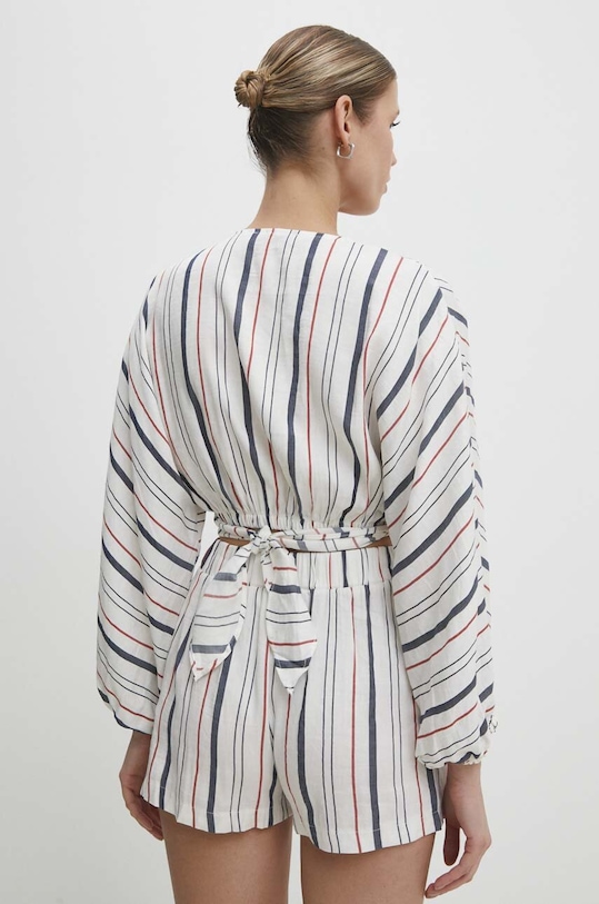 Abbigliamento Answear Lab maglietta di lino 19206.tjs bianco