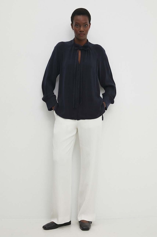 Рубашка Answear.LAB mlc.bdd06e.tjs тёмно-синий WW24