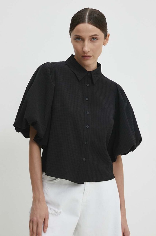 Answear Lab bluzka z elastanem czarny 22472yc.ijs