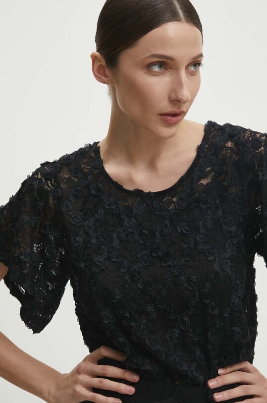 Answear Lab bluza negru 37120lt.FKK