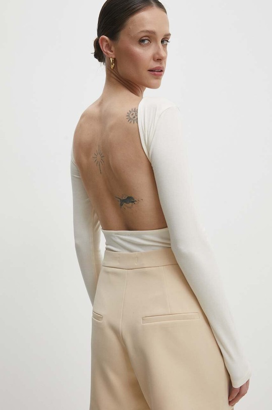 Odzież Answear Lab body 15382.FKK beżowy