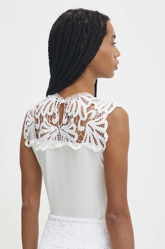 Oblečenie Body Answear.LAB M57883.HWK biela