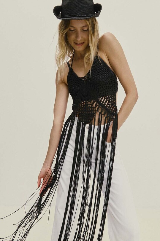Answear.LAB top μαύρο 1009.HWK