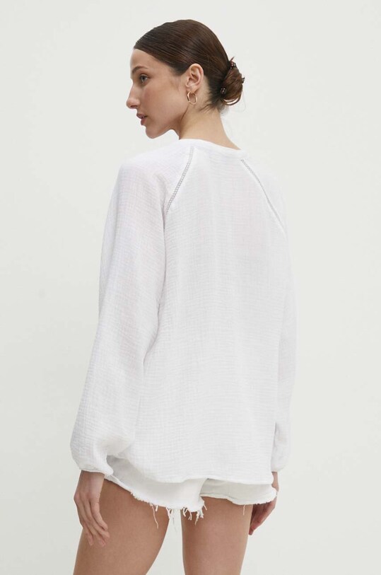 Answear Lab bluza din bumbac alb D70032M11156A.HWK