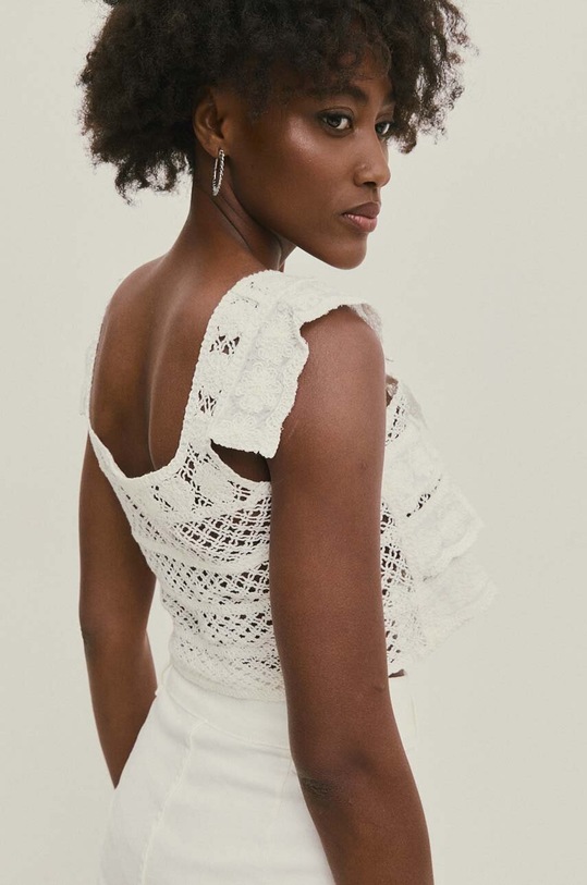 Odzież Answear Lab top 128.ih biały